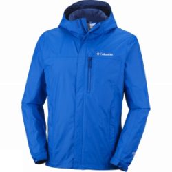 Columbia Mens Pouring Adventure Jacket Marine Blue